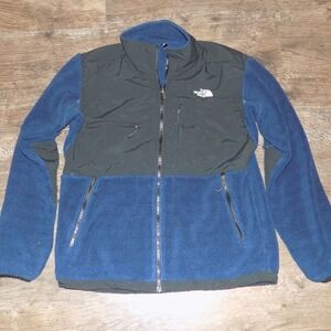 The North Face Fleece Jacket Mens Medium Blue Black Full Zip